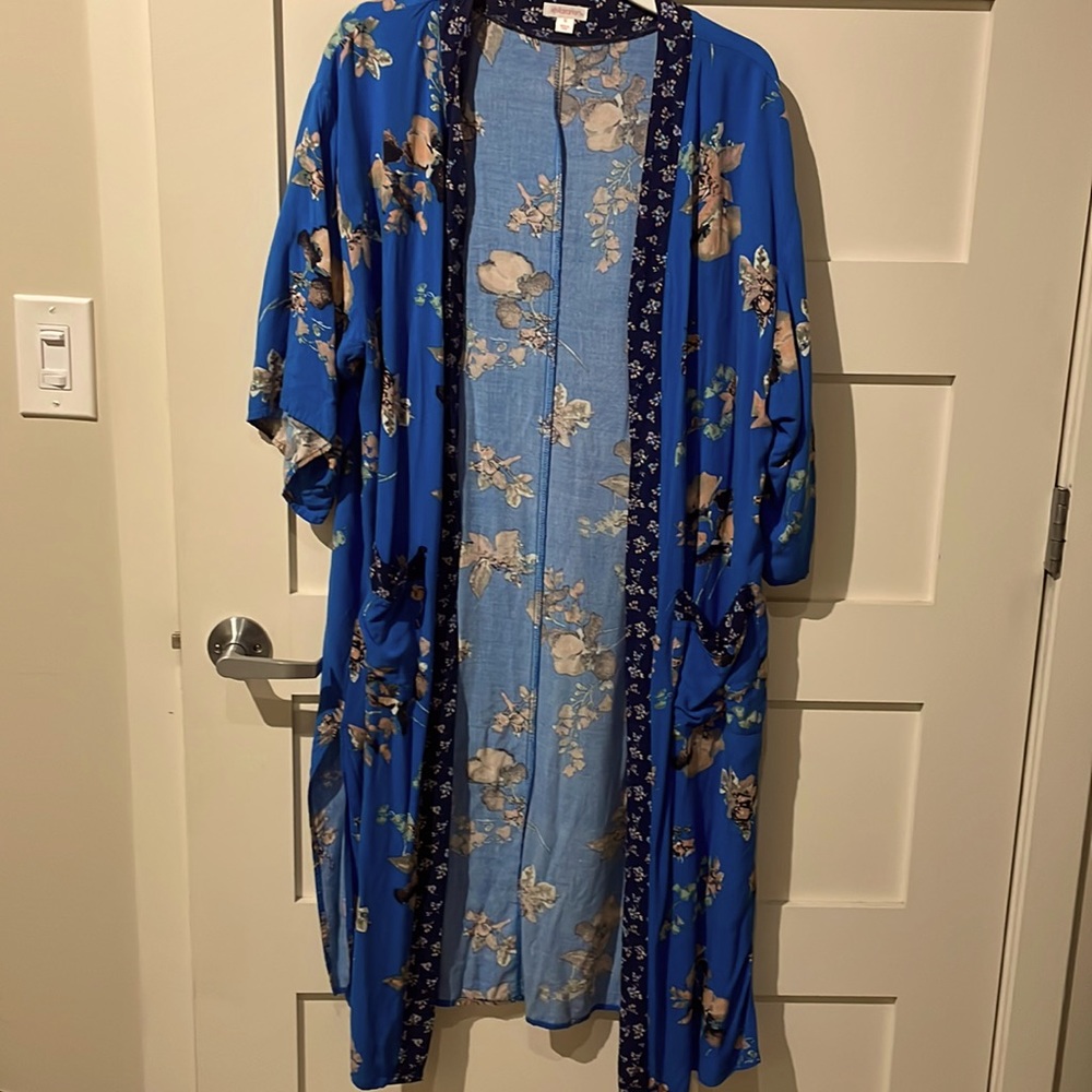 Blue Flowered Robe
